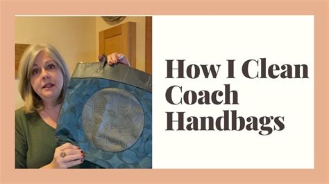 how to clean coach purses.